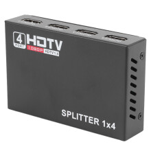 Video Splitter 1 In 4 Out 1080P USB Alloy 10x7x3cm