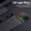 Rechargeable Wireless Mouse, Ergonomic Bluetooth Mouse, Silent 3Dpi Gaming Mouse with 7-Color Backlighting 3