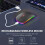 Rechargeable Wireless Mouse, Ergonomic Bluetooth Mouse, Silent 3Dpi Gaming Mouse with 7-Color Backlighting 5