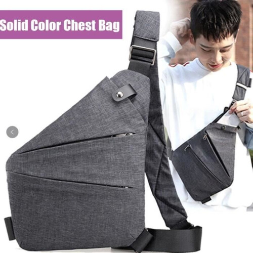 Travel bag - Anti-theft - Multi-pocket - Grey - Shoulder strap - Unisex 2