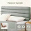 Homcom Cabecero de Cama Gris 140 x 10 x 126 cm 6