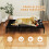 PawHut Cama Elevada Perro Negro 122 x 92 x 23 cm 5