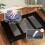 PawHut Cama Elevada Perro Negro 122 x 92 x 23 cm 6