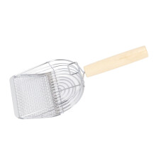 Stainless Steel Cat Litter Scoop, Mesh Grid, Ergonomic Handle, 31 x 13cm