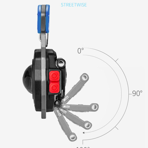 Super Bright LED Key Chain Light – Dual Red White Mini Portable Work Light 1