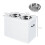 PawHut Comedero para Perro Blanco 60 x 30 x 41 cm 3
