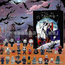 (Halloween 6) Christmas Advent Calendar New Halloween Doomsday Calendar Blind Box Ornaments New Halloween Blind Box Toys Creative