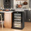 Homcom Nevera Vino Negro 43 x 45 x 75 cm 2