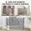PawHut Barrera para Perro Gris 149 x 9 x 93 cm 4