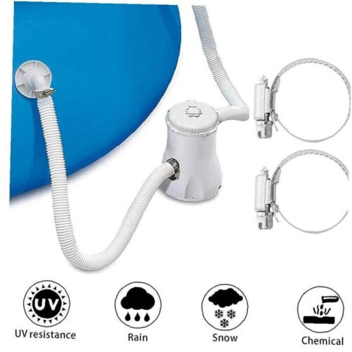 Replacement pool hose - Intex - 32mm - 1.5m - 4 clamps - Leak-proof 2