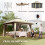 Outsunny Carpa Plegable Beige 356 x 356 x 280 cm 2