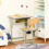 Homcom Pupitre Infantil Marrón 60 x 40 x 76 cm 2