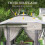 Outsunny Carpa Plegable Bicolor 405 x 340 x 285 cm 5