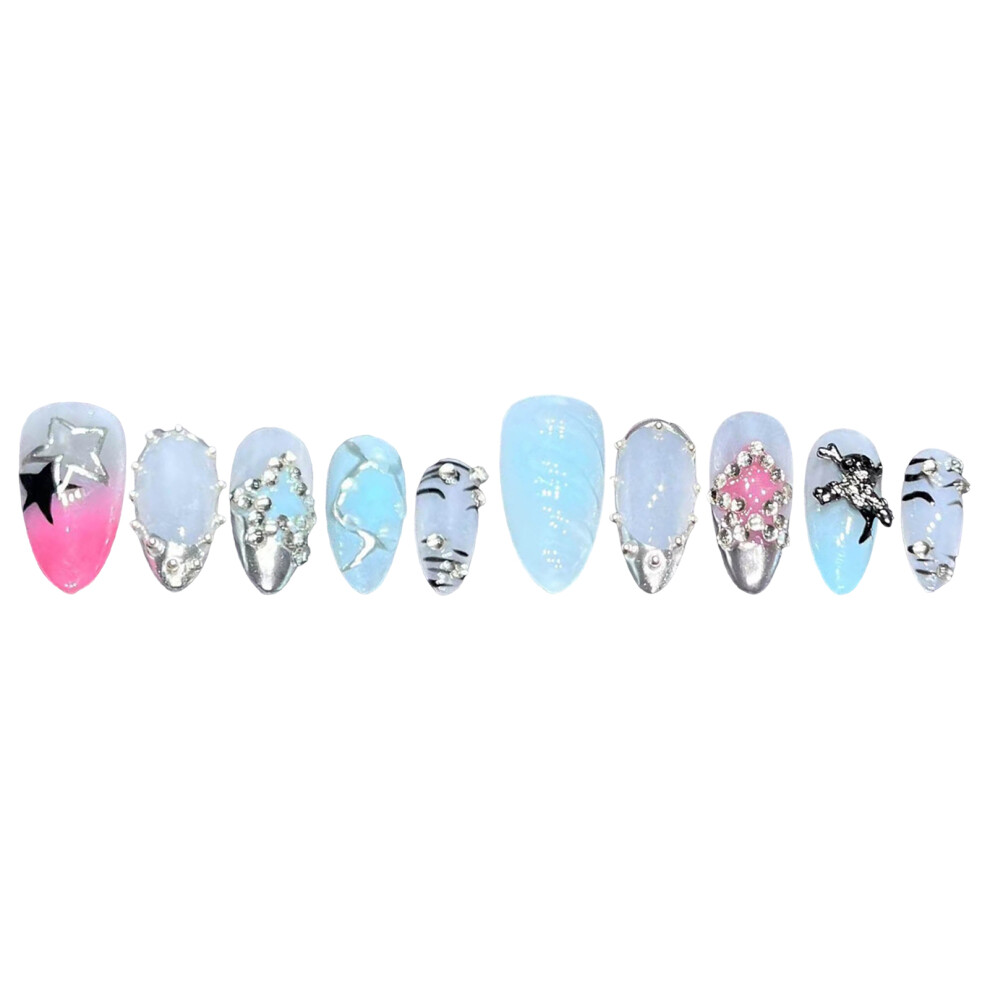 Reach-Tools (L) Punk Press-On Nails Kit For Women Diy Manicure