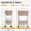 Movable Bookshelf Storage Rack Children'S Toy Storage Rack Multi-Layer Household Trolley A 6