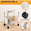 Movable Bookshelf Storage Rack Children'S Toy Storage Rack Multi-Layer Household Trolley B 5