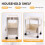 Movable Bookshelf Storage Rack Children'S Toy Storage Rack Multi-Layer Household Trolley B 6