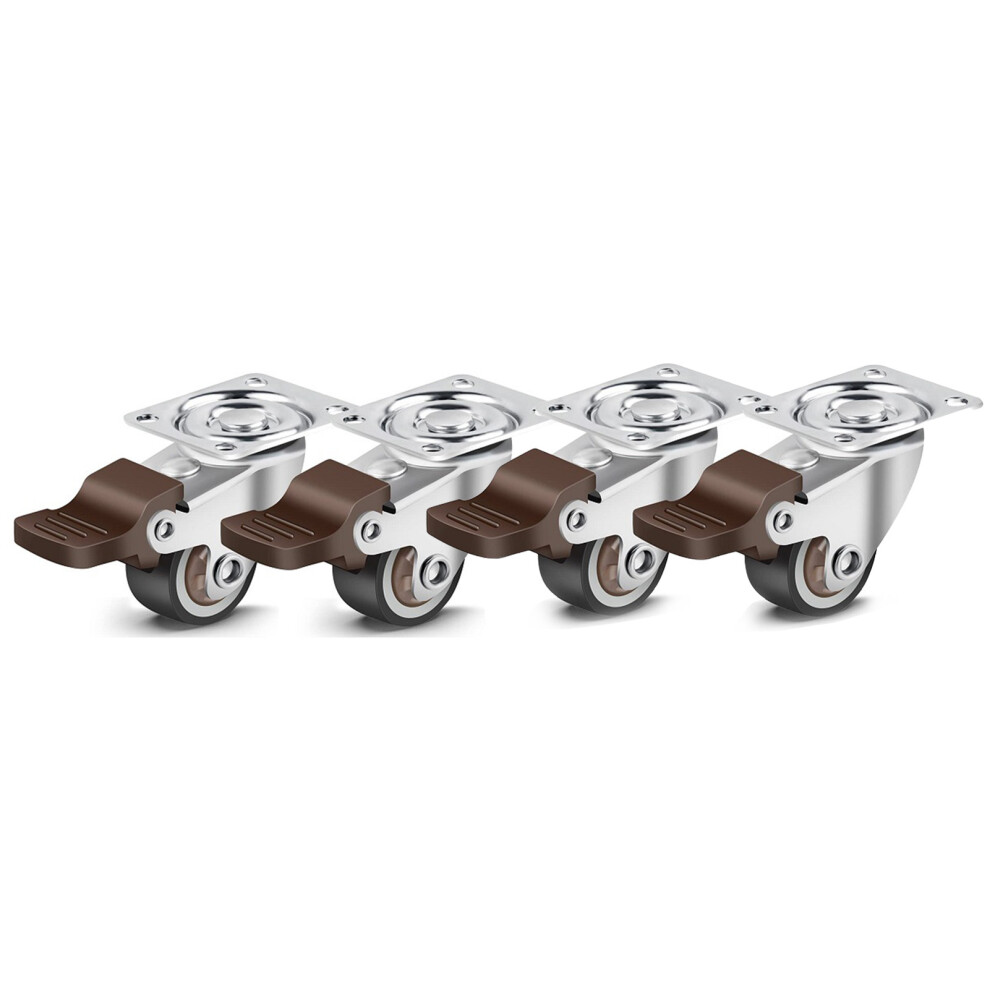 4Pcs 1In Lockable Swivel Caster Wheels Heavy Load Furniture Casters 4641388916949