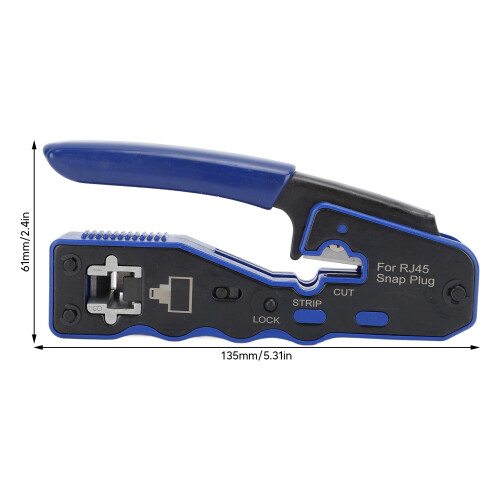 8P/6P CAT6 Through Hole RJ45 Crimp Cutter Kit 1