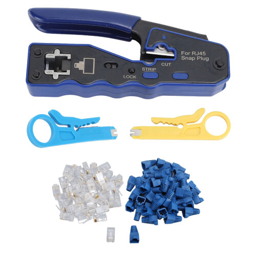 8P/6P CAT6 Through Hole RJ45 Crimp Cutter Kit 2