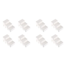 Rack Multi-Layer Desktop Computer Desk Storage Rack Drawer Three-Layer Ladder Storage Rack Small Partition Rack White