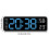 (Black shell blue light) Digital Wall Clock with Calendar & Dimmer - 50 Char 3