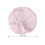 Reusable Satin Pink Cup Cover with Straw Hole 2
