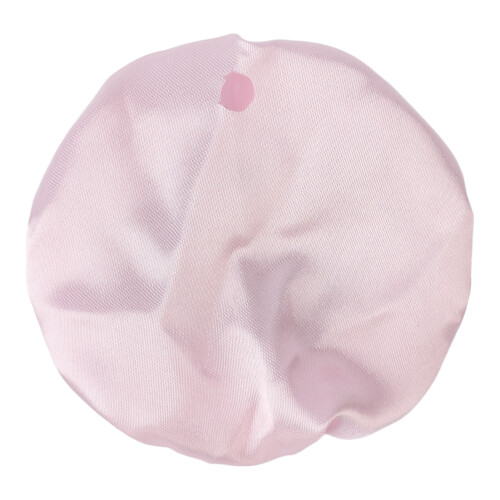 Reusable Satin Pink Cup Cover with Straw Hole 2