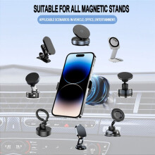 Magnetic Stand Car Mount Clip for Vacuum Swivel Stand Phone Holder Gold