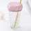 Reusable Satin Pink Cup Cover with Straw Hole 7