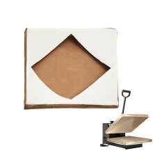 2Pcs Capa de EnvoltóRio para Prensa de Calor, Almofada de Folhas ReutilizáVeis Resistente Ao Calor de 15X15 Polegadas para MáQuina de Prensagem de