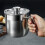 Egg Separator, Stainless Steel Yolk White Separator Tool With Cover, Yolk Separator Separates Multiple Eggs 3