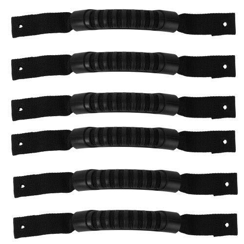6Pcs Universal Kayak Handles Replacement Black PVC Carry Handles