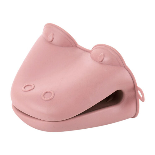 (Pink) Non-Slip Silicone Pot Handle Mitts - 50 Char 1