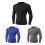 3pcs Men's Long Sleeve Compression M-XXL Black 3