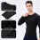 3pcs Men's Long Sleeve Compression M-XXL Black 6