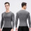 3pcs Men's Long Sleeve Compression M-XXL Black 13