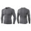 3pcs Men's Long Sleeve Compression M-XXL Black 9
