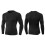 3pcs Men's Long Sleeve Compression M-XXL Black 8