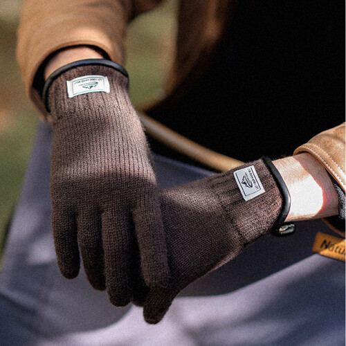 (Deep Coffee, L) Winter Touchscreen Gloves for Skiing & Cycling 2
