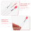 6 siliconen lippenborstels met deksel, lipstickapplicators 9