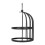 Wax Seal Warmer Birdcage Style Black Iron 13x8 cm 1