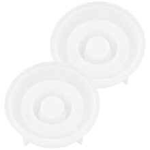 2 Stuks Silicone Kaarsvormen Desktop Flexibele Vormen