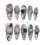 (S) Glossy Pink Cat Eye Artificial Nails for Manicure 3