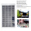 4W Waterproof Solar Panel Charger 5V for 3.7V Batteries 5