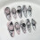(S) Glossy Pink Cat Eye Artificial Nails for Manicure 6