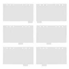 6Stk Transparentes Acryl Notizbuchordner Nachfüllbar Planner Hülle