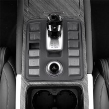 Car Center Control Dustproof Silicone Pad Fit for GWM Tank 500 Hi4-T Auto Center Control Gear Dust Cover Brown Yellow