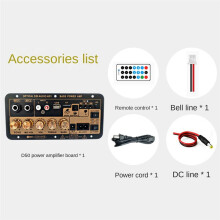 D50 35W Subwoofer Power Amplifier Board with Optical Audio 12V24V220V Audio Amplifier Board for Audio EU Plug