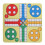 Foldable Leather Flying Chess Game Board 24x24cm, Washable & Compact 7
